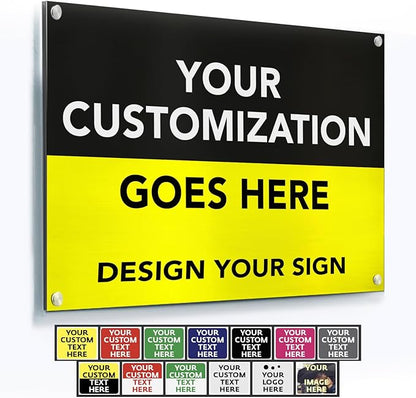 SPEEDYORDERS Custom Outdoor Metal Signs, Personalized Aluminum Signs, by SpeedyOrders