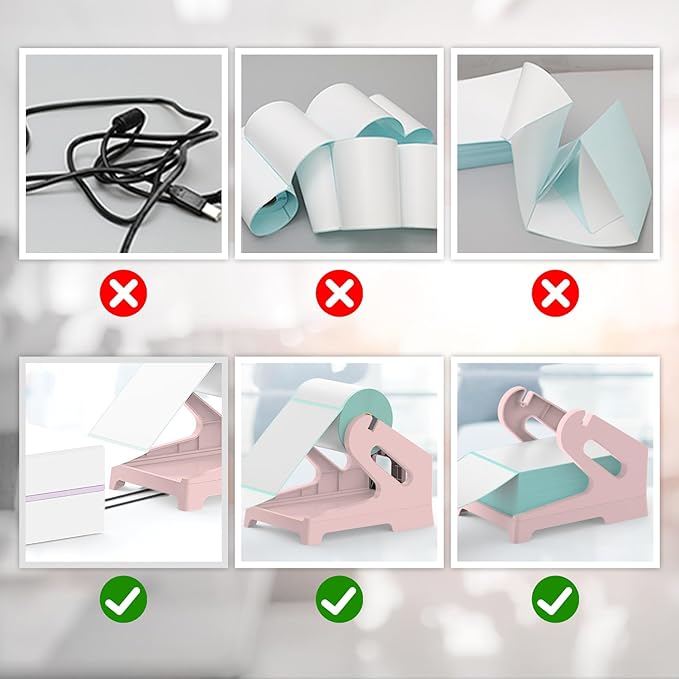 Vazioyar Thermal Label Holder for Rolls and Fan-Fold Labels, Sticker Roll - Image 5