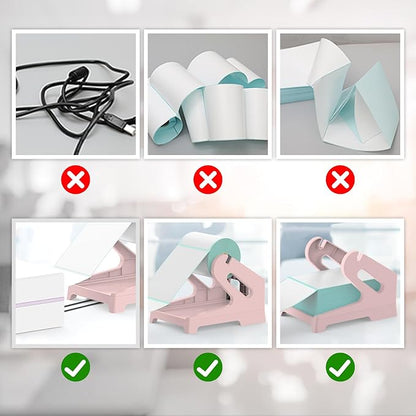 Vazioyar Thermal Label Holder for Rolls and Fan-Fold Labels, Sticker Roll - Image 5
