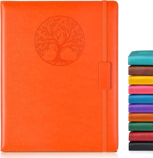 Biuwory Lined Journal Notebook for Women Men, 256 Pages A4 Large Hardcover by Biuwory