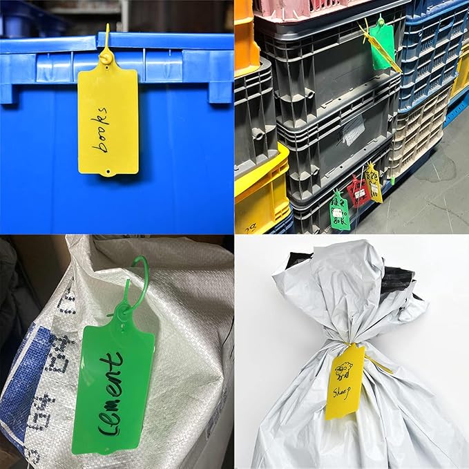100 Plastic Shipping Tags - Image 5