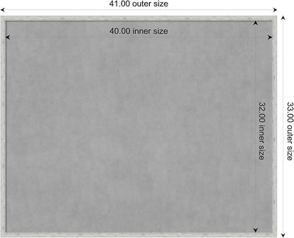 Amanti Art Silver Framed Magnetic Board 33x41 X-Large Vision Board - Image 4