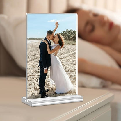 Acrylic Sign Holder 4x6, 24 Pack Clear Table Menu Vertical Clear Table Double - Image 8