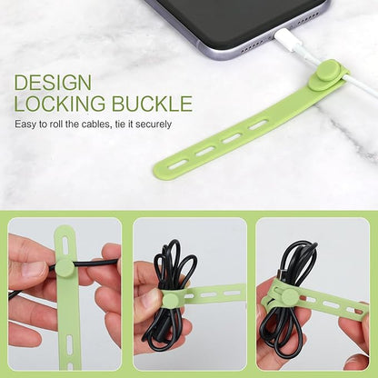 Donruby 24Pcs Silicone Cable Ties - Image 5