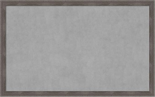 Amanti Art Grey Framed Magnetic Board 27x43 Large Vision Board by AmantiArt