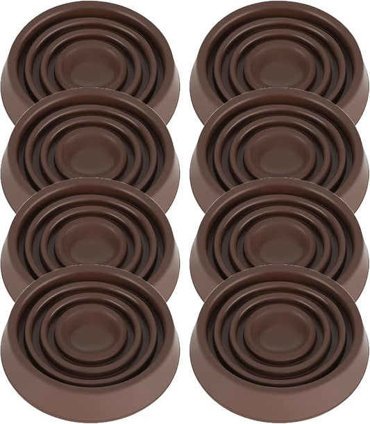 Furniture Coasters, 1.5X1.5 Rubber Caster Cups Non Slip Furniture Pads Non Skid by VOCOMO