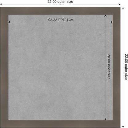 Amanti Art Grey Framed Magnetic Board 22x22 Medium Vision Board - Image 4