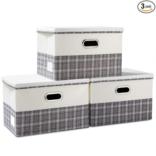 PRANDOM Large Collapsible Storage Bins by Prandom