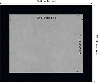 Amanti Art Black Framed Magnetic Board 20x24 Small Vision Board - Image 4