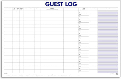 Guest Log Book for Automotive Dealerships – Customer Sign-in Tracking Log – 17" - Image 8