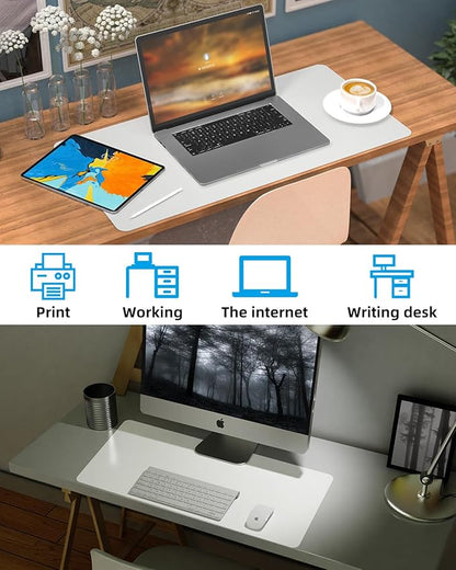 PULeather Non-Slip Desk Mat, Large Mouse Pad & Laptop Desk Pad - Image 7