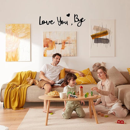 Wooden Love You Bye Sign Home Decor - Image 6