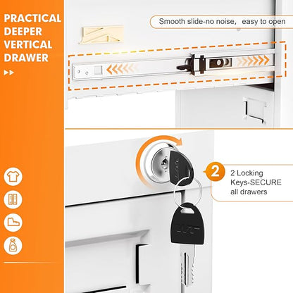 INTERGREAT 3 Drawers File Cabinet - Image 4