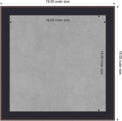 Amanti Art Black Framed Magnetic Board 19x19 Small Vision Board - Image 2