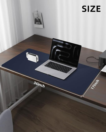 Leather Desk Pad Protector, Desk Mat, Large Mouse Pad, Non-Slip Desk Pad - Image 5