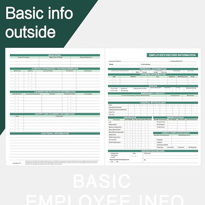 Employee Personnel File Folders, 9.5x11.5 Inch, Letter Size, Heavyweight - Image 2