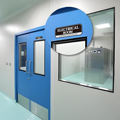 Electrical Room Door Sign for Business，Self-Adhesive Durable Modern Electrical - Image 6