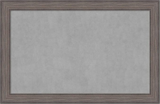Amanti Art Grey Framed Magnetic Board 29x45 Large Vision Board by AmantiArt