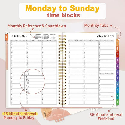 SUNEE 2026 Appointment Book, Quarter-Hourly, Weekly & Monthly - Image 2