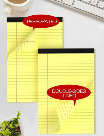 12 Pack Small Yellow Legal Pads 5x8 Note Pads 5x8 College Ruled Yellow Notepads - Image 5