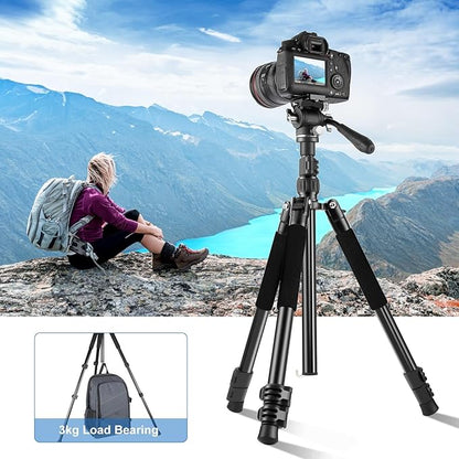 PULUZ 64"/164cm Video Tripod, Metal Camera Tripod - Image 6