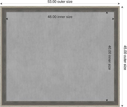 Amanti Art Grey Framed Magnetic Board 45x53 Oversize Vision Board - Image 2