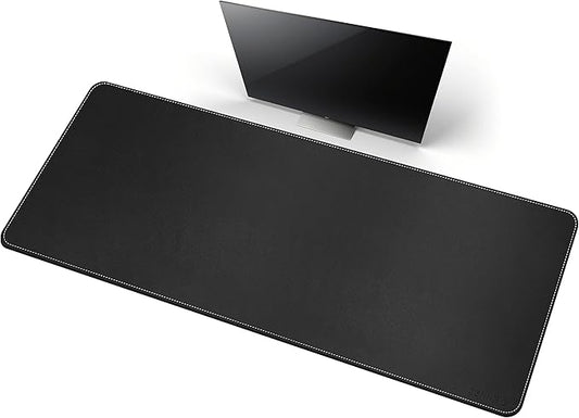 CENNBIE Leather Desk Mat, 66.9" x 23.6" Extra Large Desk Pad Blotter Protector by CENNBIE