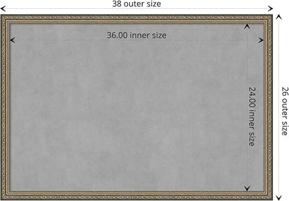 Amanti Art Silver Framed Magnetic Board 26x38 Large Vision Board - Image 4