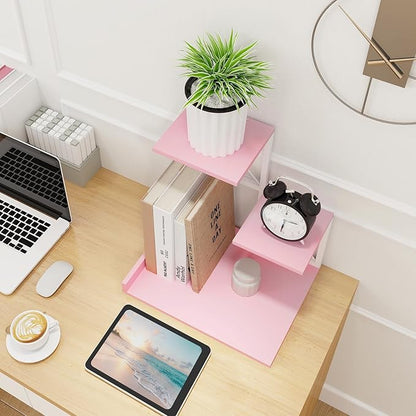 ELITEROO Desktop Shelf, Aesthetic Desk Organizer Table Top Mini Bookshelf - Image 9
