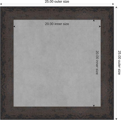 Amanti Art Black Framed Magnetic Board 25x25 Medium Vision Board - Image 4