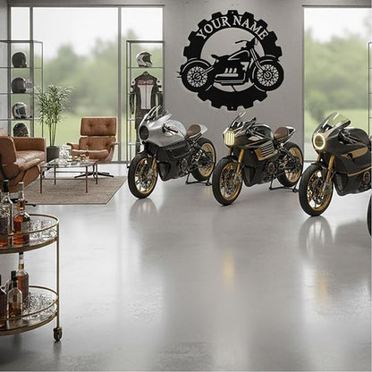 Custom Dirt Bike Metal Signs Personalized Motorcycle Name Sign Custom Garage - Image 9