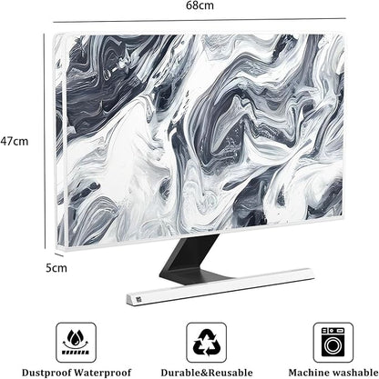 Baocicco Abstract Gray Marble Waterproof 26, 28 Inch Anti-Static Dustproof - Image 2