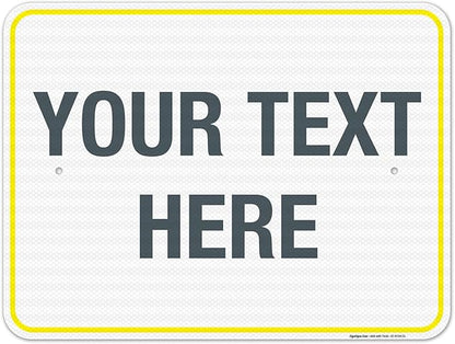 Personalized Custom Customize for Office, Delivery Yellow Sign, 18x24 Inches by SigoSigns