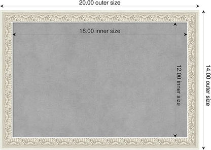 Amanti Art Silver Framed Magnetic Board 14x20 Small Vision Board - Image 2