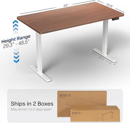 VIVO Electric 43 x 24 in Standing Desk, Memory Height Adjustment, 1B Series - Image 3