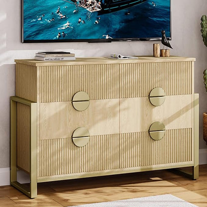 LGHM Fluted Dresser for Bedroom by WelcometoLGHMHome