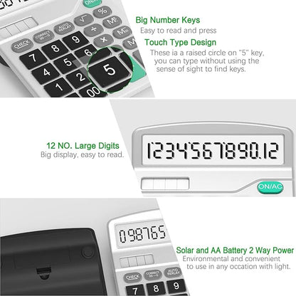 Splaks 4 Pack Standard Functional Desktop Calculator - Image 3