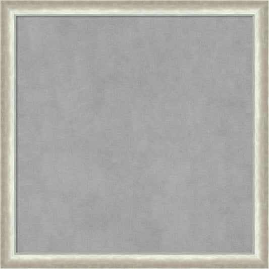 Amanti Art Silver Framed Magnetic Board 22x22 Medium Vision Board by AmantiArt