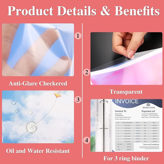 600 Pack Sheet Protectors 8.5 x 11 inch Clear Page Protectors - Image 4