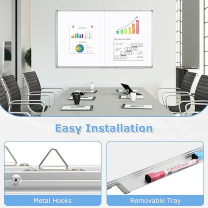 DOLLAR BOSS Large White Board 60 x 48 Inch Foldable Magnetic Whiteboard - Image 5