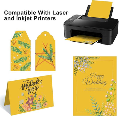 OcePor 200 Sheets Yellow Cardstock Paper, Colored Printer Paper 8.5 x 11 - Image 5
