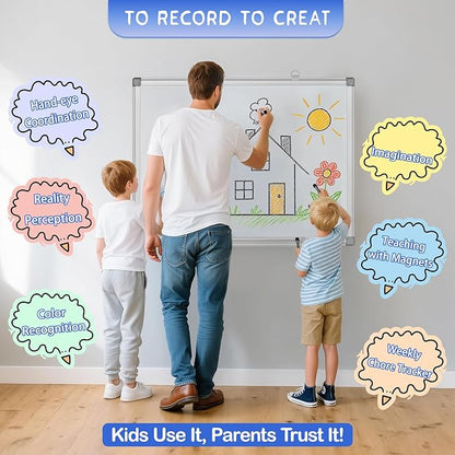 Grtard 24" x 18" Magnetic Dry Erase Whiteboard - Image 7