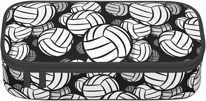 HKHEHOP Volleyball Ball Pattern Pencil Case Big Capacity Storage Pencil Pouch - Image 2