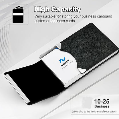 DMFLY Business Card Holder for Women or Men, Business Card Case - Image 2