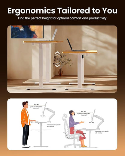 ErGear Height Adjustable Electric Standing Desk, 55 x 28 Inches Sit Stand up - Image 7