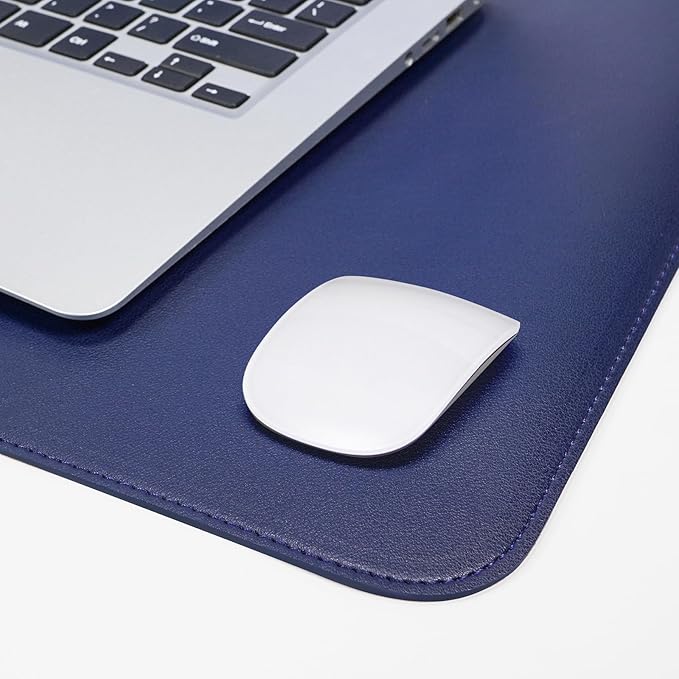 Desk Mat, 35.4" x 17" Leather Desk mat, Double-Sided Desk Pad, Desk matt - Image 5