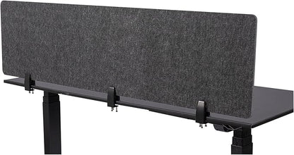 Stand Up Desk Store ReFocus Raw Clamp-On Acoustic Desk Divider Mounted Privacy - Image 2