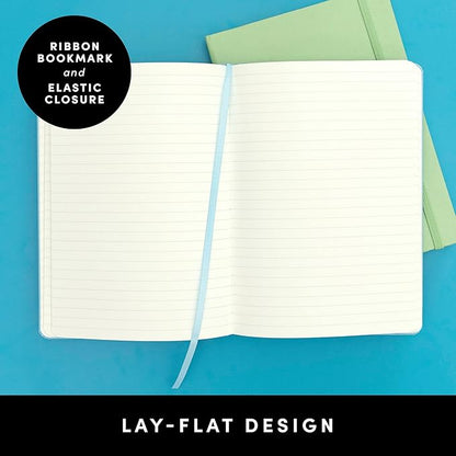 PAPERAGE Lined Journal Notebook, 10 Pack, 160 Pages, Medium 5.6 in x 8 in - Image 3