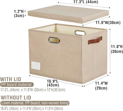 Roobyl 17" Large Collapsible Storage Bins - Image 3