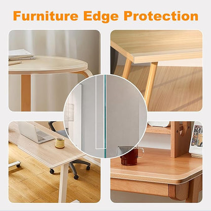Clear Soft Corner Protectors for Furniture Strip, 2.6 in x 6.6 FT, Sharp Edge & - Image 3